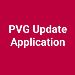 PVG update Application Scotland