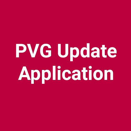 PVG update Application Scotland